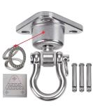 Dakzhou Stainless Steel Hanger with Smooth Swing Bearings  Heavy Duty 180+360 Swivel Swing Hook  1500 lb Capacity Playground Yoga Hammock Chair Rope  sandbag Porch Swing Bag Sleeve - Buy Online on GoSupps.com
