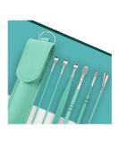 Spring Ear Wax Cleaner Tool Set - Ear Curette Remover with Storage Box C-cyan - Buy Online on GoSupps.com