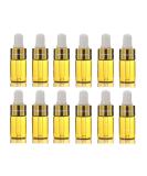 Vasana 12x Refillable Brown Glass Mini Bottles | 3ml Drip Bottles for Essential Oils Perfumes & Aromatherapy - Elite Fluid Containers - Buy Online on GoSupps.com