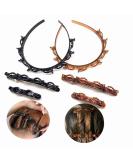 6PCS Double Bangs Hairstyle Hairpin Headband for Girls & Women - Korean Fashion Twist Plait Hair Clip Tool - Buy Online on GoSupps.com