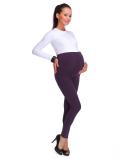 SOFTSAIL Women's Maternity Leggings | Thick Cotton Fleece Pants | PREG28 20 Plum - Buy Online on GoSupps.com