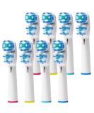 Oral-B Compatible Replacement Brush Heads - Double Clean Design, Pack of 8 for Pro, Kids & Vitality Series - Buy Online on GoSupps.com