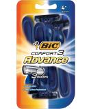 BIC Comfort 3 Men's Disposable Razors - 3 Blade for Ultra-Soothing Shave - 24 Piece Set - Buy Online on GoSupps.com