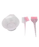 3 Piece Hair Dyeing Kit - Brushes Tinting Comb & Mixing Bowl for Home Salon - Pink | Professional Hair Styling Tools - Buy Online on GoSupps.com