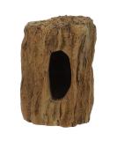 GarPet Aquarium Decoration Tree Stump Cave Tube - Ideal Spawning Cave for Fish Crabs & Catfish | Durable Clay Aquarium Decor for Aquatic Life - Buy Online on GoSupps.com