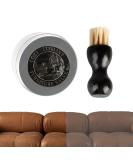 Premium 4oz Leather Furniture Salve & Brush | Restore & Protect Leather & Wood - Buy Online on GoSupps.com