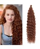 DSoar 26 Deep Twist Crochet Hair - 3 Packs Ocean Wave Curly Bohemian Crochet Braids | Synthetic Hair Extensions for Women & Girls (30#) - Buy Online on GoSupps.com