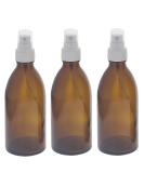 3 150 ml Brown Glass Spray Bottles with Atomizer - Kosmetex Narrow Neck for Perfume Essential Oils & More - Buy Online on GoSupps.com
