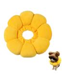 Adjustable Yellow Sunflower Cat Collar - Protective for Small Dogs After Surgery | Small Size - Buy Online on GoSupps.com
