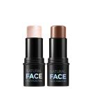 Highlight & Bronze Contour Stick | Professional Makeup for Perfect Facial Shaping - Easy to Use Durable Medium (#2.6 60g) - Buy Online on GoSupps.com