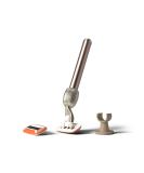 Fler The Razor Starter Set - Women's Interchangeable Razor with Aloe Vera & Vitamin E Blades - Blush Pink - Unisex Razor & 2 Replacement Heads - Buy Online on GoSupps.com