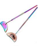 2-Piece Half-Moon Stainless Steel Lash Mirror Set for Eyelash Extension - Large Inspection Tool for Makeup Artists and Girls - Buy Online on GoSupps.com