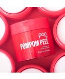 POMPOM Peel - 40 Exfoliating Peel Pads for Renewing Purifying & Brightening Skin | Pomegranate Witch Hazel Glycolic Acid | Uncomplicated Skincare - Buy Online on GoSupps.com