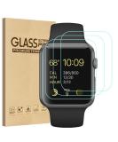 Tourist 3 Pack Compatible for Apple Watch Tempered Glass Screen Protector 42mm Series 3/2 / 1, 9H Hardness, Anti-Fingerprint, Anti-Bubble Easy Installation Only Covers The Flat Area (3 Pack) - Buy Online on GoSupps.com