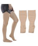 Compression Socks 23-32mmHg - Thigh High Varicose Vein Stockings for Improved Circulation - 3XL for Men & Women | International Shipping Available - Buy Online on GoSupps.com