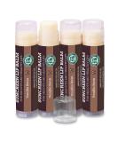Earth's Daughter SPF 15 Lip Balm 4-Pack - Vanilla Bean Flavor with Organic Ingredients and Vitamin E - Paraben and Gluten Free - Buy Online on GoSupps.com
