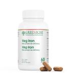 Greeniche Iron 60 Vegan Capsule 100mg - Gentle, High Absorption Iron Supplement for Immune Support - Non-Constipating & Gluten Free - 60 Count - Buy Online on GoSupps.com