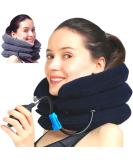 Medized Inflatable Cervical Neck Traction Device - Adjustable Blue for Spinal Alignment & Neck Relief - Shop Internationally - Buy Online on GoSupps.com