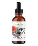 Sweet Essentials Organic Poppy Seed Oil - 100% Pure Cold-Pressed - 2oz Glass Bottle | Natural Moisturizer for Skin Hair & Face | Imported from Turkey - Buy Online on GoSupps.com