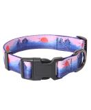 Heele Adjustable Dog Collar for Small & Medium Puppies - Comfort & Style in Purple Sunset (XS: 21.6-28cm) - Buy Online on GoSupps.com