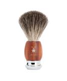 MHL VIVO Pure Badger Shaving Brush with Chrome Plated Stainless Steel Handle - Luxury Shave Accessory for Men - Buy Online on GoSupps.com