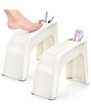 Hedume 2 Pack Shower Foot Rest - Non-Slip Pedicure Stand with Built-in Storage - Buy Online on GoSupps.com