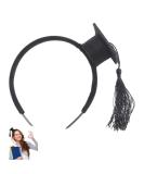 HXHWKEN Mini Doctoral Cap Headband - Unisex Graduation Hairband for Students & Carnival Black Decor | International Shipping - Buy Online on GoSupps.com