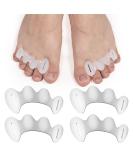 2 Pairs Adjustable Toe Spacers  Silicone Toe Spacers Toe Straighteners Toe Spacer for Hammer Toes Toe Separators for Women Men (M Size) - Buy Online on GoSupps.com