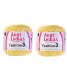 Aunt Lydia's Size 3 Crochet Thread in Maize - 2-Pack | Colorful & Durable Yarn for Crocheting Projects - Buy Online on GoSupps.com