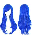 Colorfulpanda 28 Azure Curly Wig for Women - Halloween Costume Party Synthetic Wigs - Buy Online on GoSupps.com