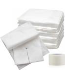 Split Drain Sponge Gauze 4x4 Sterile 6 Ply Pads [Pack of 50] Absorbent Precut 4"X4" Non-Woven Slit Bandage for I.V. Tracheostomy - 25 Packs of 2 Pre Cut Bandages + 1 Roll of Medical Tape - Buy Online on GoSupps.com