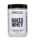 Naked Vanilla Whey Protein 1LB - All Natural Grass Fed Protein Powder with Vanilla & Coconut Sugar - GMO-Free, Soy Free, Gluten Free - Muscle Growth & Recovery - 12 Servings, 1 Pound - Buy Online on GoSupps.com