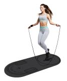LERYG 8mm Jump Rope Mat - Durable Non-Slip Exercise Mat for Home Gym - 55 x 24 inches, Gray - Buy Online on GoSupps.com