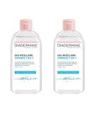 Diadermine Express 3-in-1 Micellar Water (400 ml 2 Pieces) - Gentle Cleansing & Hydration for All Skin Types | International Shipping Available - Buy Online on GoSupps.com