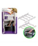 Dreambaby Adhesive Safety Latches - White 8 Pack | Childproof Drawers & Cabinets - Buy Online on GoSupps.com
