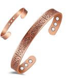 Cigmag 9X Lymphatic Drainage Copper Magnetic Bracelet for Women - Tree of Life Pattern | Adjustable Ultra Strength Magnet | 99% Pure Copper | Gift Box Included - Buy Online on GoSupps.com