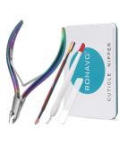 RONAVO Cuticle Cutter and Pusher Set - Professional Stainless Steel Trimmer and Nippers for Fingernails/Toenails - Buy Online on GoSupps.com