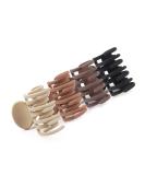 Joyoyo 4-Piece Small Hair Claws for Thin Hair - Non-Slip Dual-Row Clips in Matte Natural Colors | Perfect Hair Accessories for Women & Girls - Buy Online on GoSupps.com