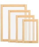 Caydo 4 Pieces Screen Printing Frames Set - 110 Mesh, Ideal for Beginners and Kids - 4 Sizes Included: 9x5.1, 10.6x6.7, 12.2x8.2, 14x10 Inches - Buy Online on GoSupps.com