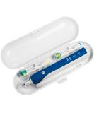 Nincha Electric Toothbrush Travel Case - Plastic Replacement for Oral-B Fits 1 Handpiece & 2 Brushes - White - Buy Online on GoSupps.com