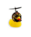WINKEE Bicycle Squeaky Duck with Helmet | Adorable Rubber Bike Horn for Kids | Unique Christmas & Birthday Gift | Fun Duck Bike Decoration - Buy Online on GoSupps.com