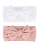 Buy WEIESCIE Baby Girls Nylon Headbands - Newborn Toddler Hairbands & Bows in Pink & White | Stylish Hair Accessories for Children - International Shipping Available - Buy Online on GoSupps.com