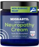 Basic Vigor Migrastil Neuropathy Relief Cream - Extra Strength for Feet Legs & Hands | Vegan Cruelty-Free Non-Greasy Cooling Effect (4 oz) - Made in USA - Buy Online on GoSupps.com