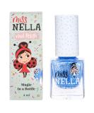 Miss Nella Elephunky Glittery Blue Nail Polish for Kids - Non-Toxic, Odour-Free, Water-Based Formula - Easy Peel Off - Buy Online on GoSupps.com