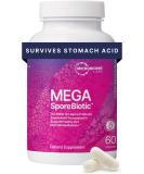 Microbiome Labs MegaSporeBiotic Probiotics for Women & Men - Spore-Based Probiotic for Gut Health & Digestive Support - Shelf-Stable, Travel-Friendly, Mens & Womens Probiotics (60 Capsules) - Buy Online on GoSupps.com