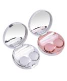 Exbrith 2-Piece Mini Contact Lens Box with Mirror | Reusable Contact Lens Container for Travel & Home Storage - Buy Online on GoSupps.com