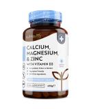 Nutravita Calcium Magnesium Zinc & Vitamin D3 Supplement - 365 Vegetarian Tablets - 6 Month Supply - High Strength Osteo Complex - Made in the UK - Buy Online on GoSupps.com