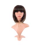 Buy MapofBeauty 12 Natural Short Straight Bob Wig - Brown Mixed Gold | Shop Internationally for Quality Hair Wigs - Buy Online on GoSupps.com