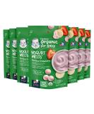 Gerber Organic Yogurt Melts Banana & Strawberry Snacks - 7 Pack, 1 Ounce Each - Red Berries - Buy Online on GoSupps.com
