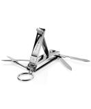 Portable Medical Grade Stainless Steel Nail Clippers with Leather Case - Travel Friendly Foldable Design - Buy Online on GoSupps.com